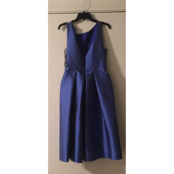 NWT GORGEOUS MONIQUE LHUILLIER COLLECTION STRUCTURED SLEEVELESS DRESS SIZE 12 - Picture 8 of 10